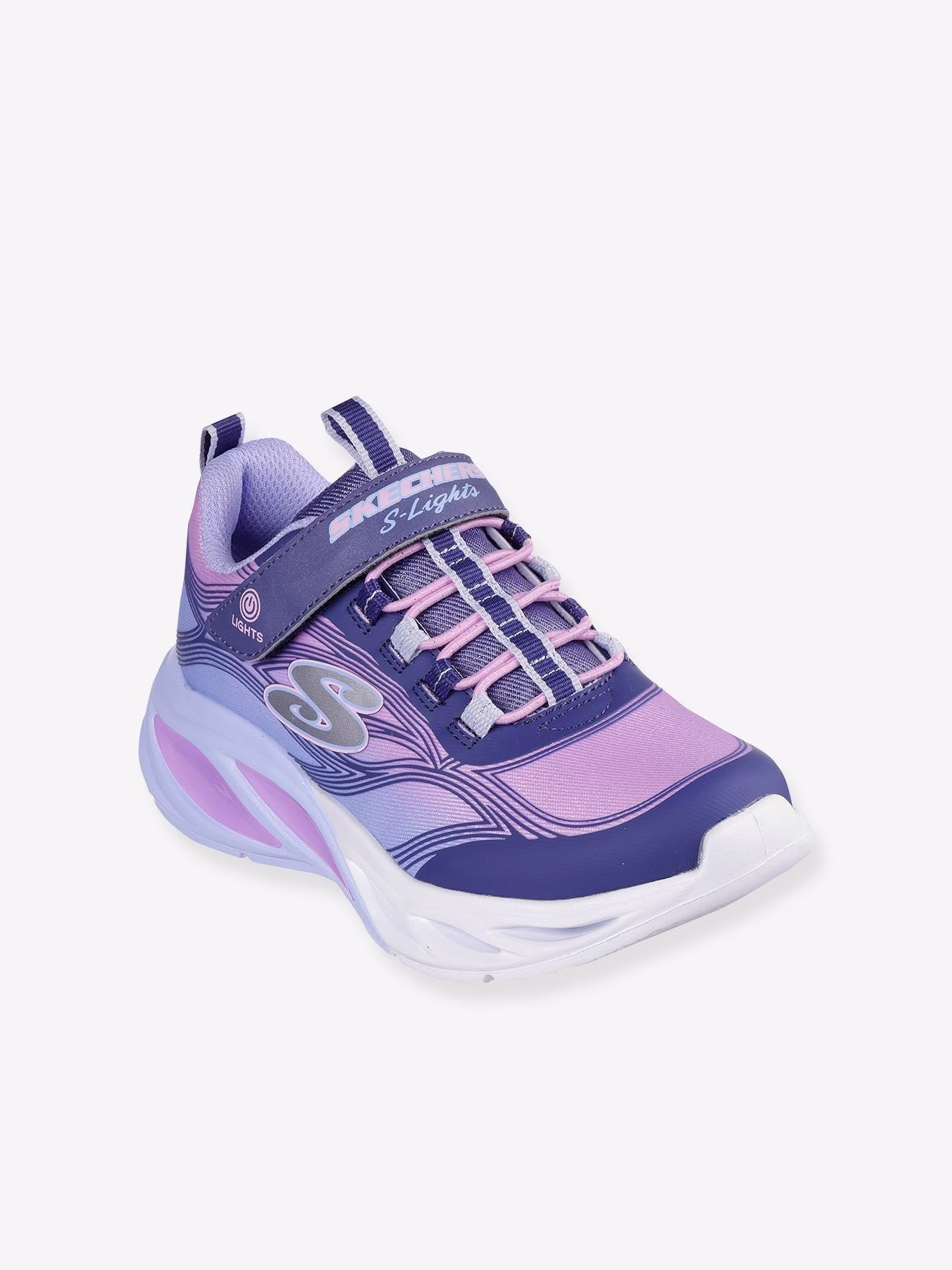 Bild von Skechers Sneaker »COSMIC GLOW LIGHTS«, Blink,-Klettschuh mit Glitzer, Größenschablone zum Download