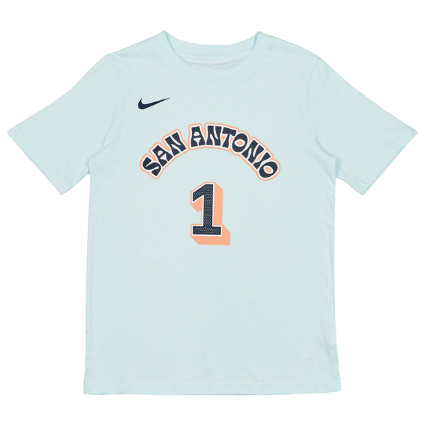 Bild von Nike NBA Unisex T-Shirts - Blau - Größe: 128 - 137 CM - Baumwoll-Jersey - Foot Locker