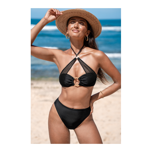 Bild von Stylischer Mesh O-Ring-Bikini für den nächsten Strandbesuch