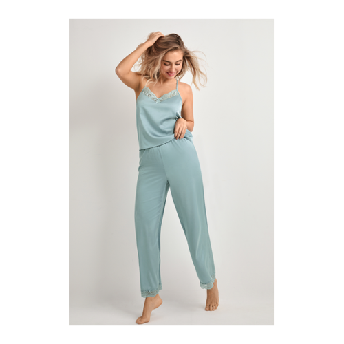 Bild von Mintfarbenes Pyjama-Set aus Cami & Hose