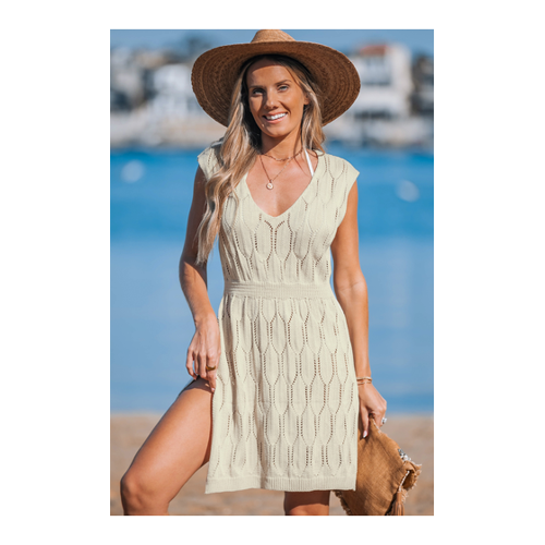 Bild von Kurzärmeliges luftiges Mini-Strandkleid