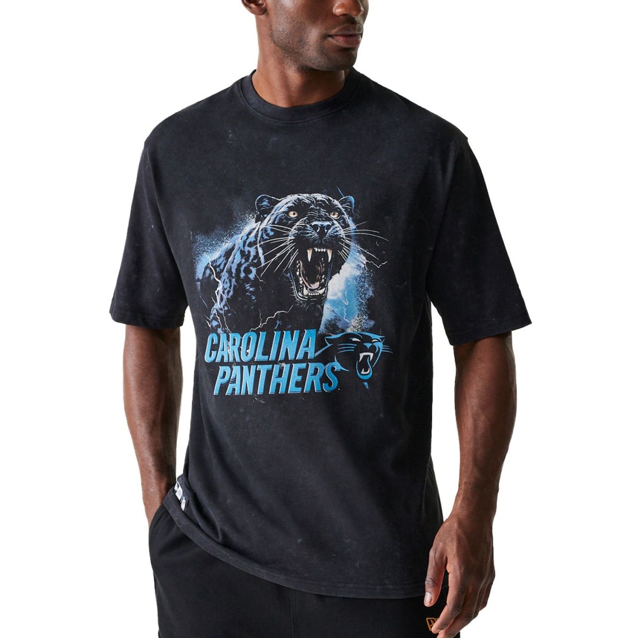 Bild von New Era, Herren, Shirt, Oversized Shirt - NFL PREMIUM Carolina Panthers - M, Schwarz, (M)
