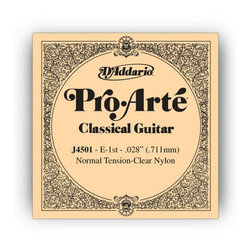 Bild von D'Addario Saiten, J4501 E1 Pro Arte Einzelsaite Normal Tension 028/J45 - Einzelsaite