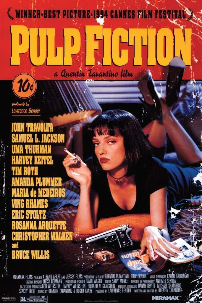 Bild von 1art1 36889 Pulp Fiction Film Score Poster für das Heimbüro in 91 x 61 cm