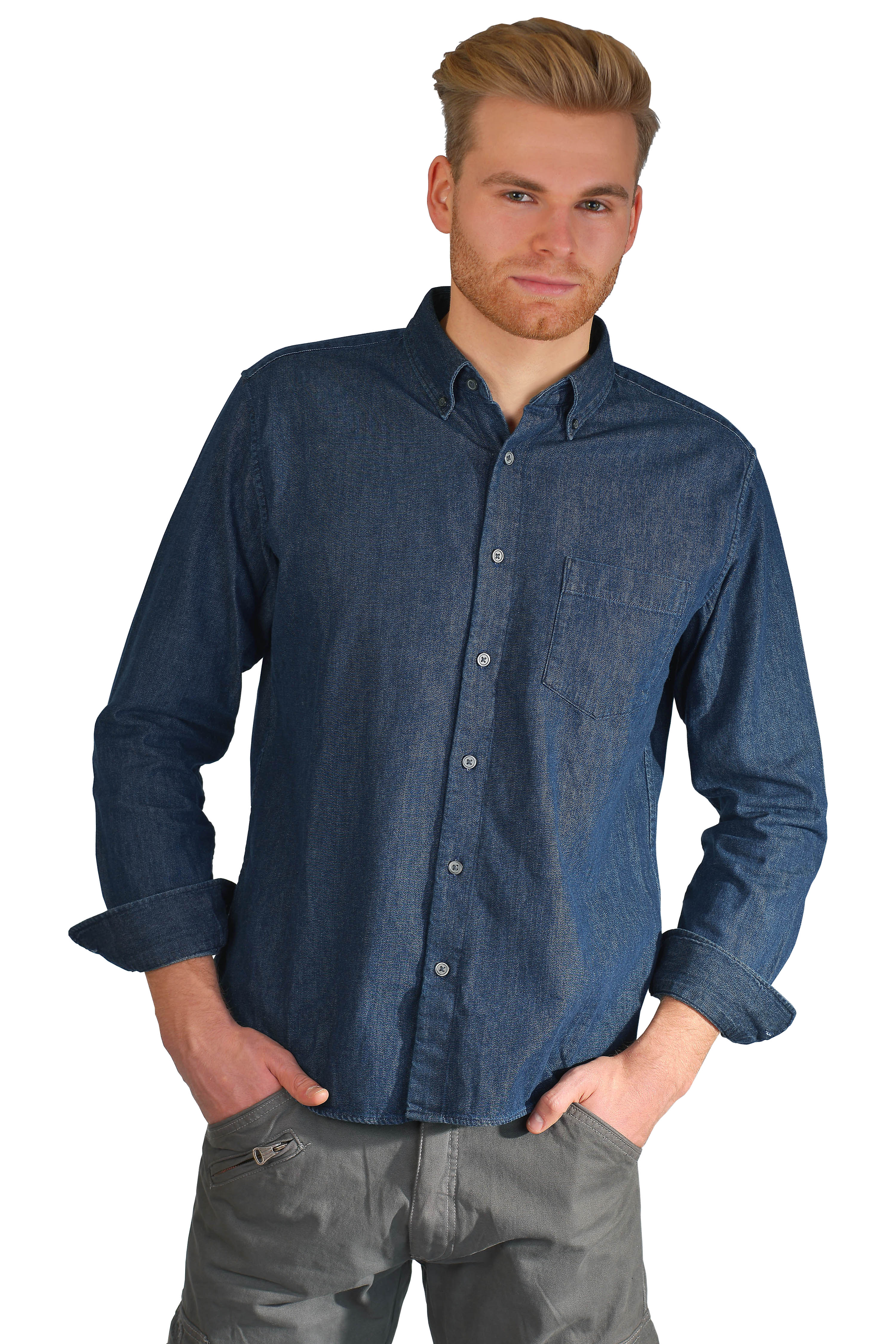 Bild von Kera Herren Jeanshemd