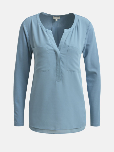 Bild von MILANO ITALY Damen Bluse, rauchblau