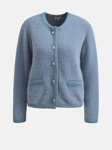 Bild von MILANO ITALY Damen Strickjacke, rauchblau