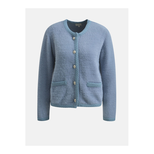 Bild von MILANO ITALY Damen Strickjacke in Rauchblau – Unser Produkt-Check