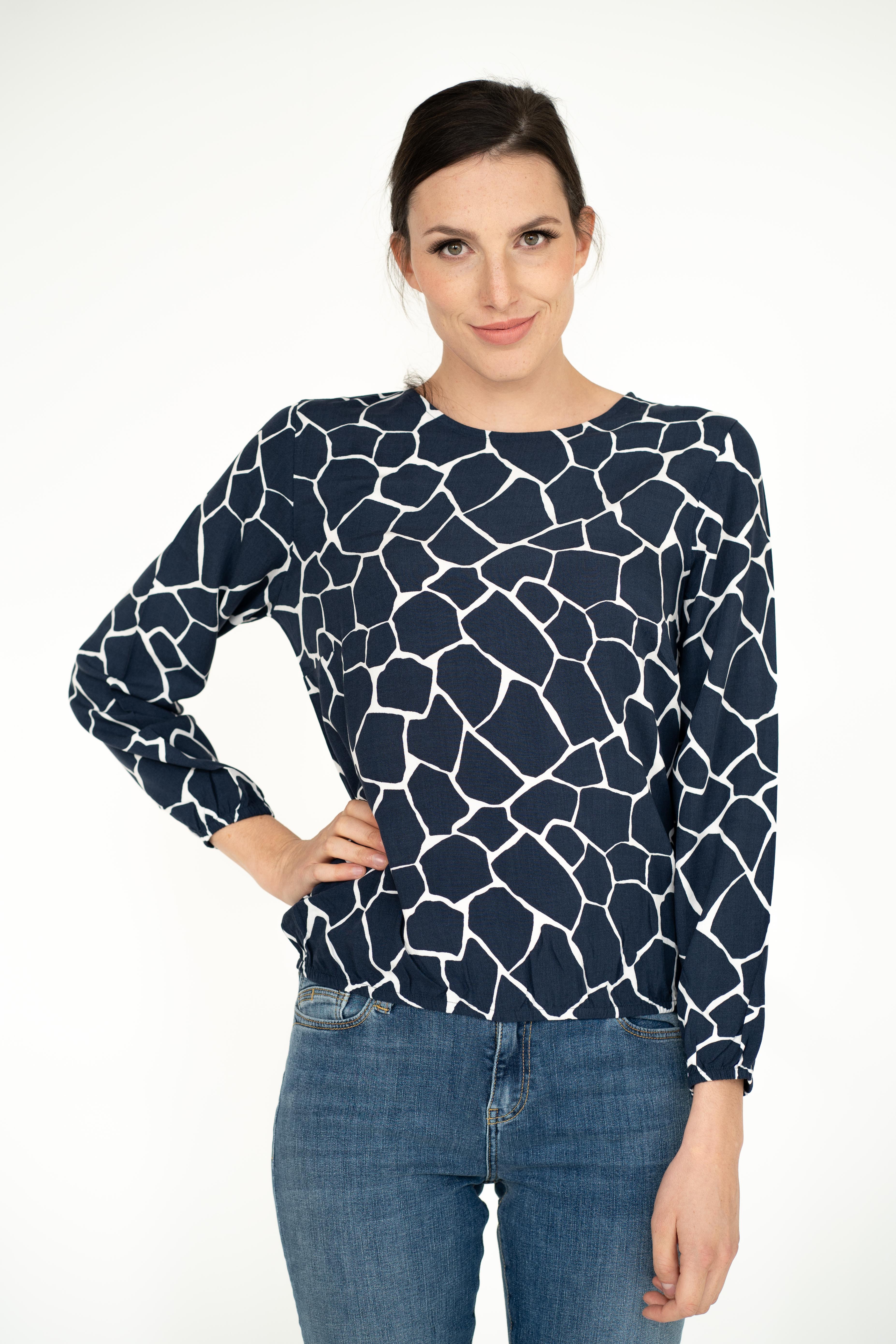 Bild von einfach Schön Bluse Andrea marine