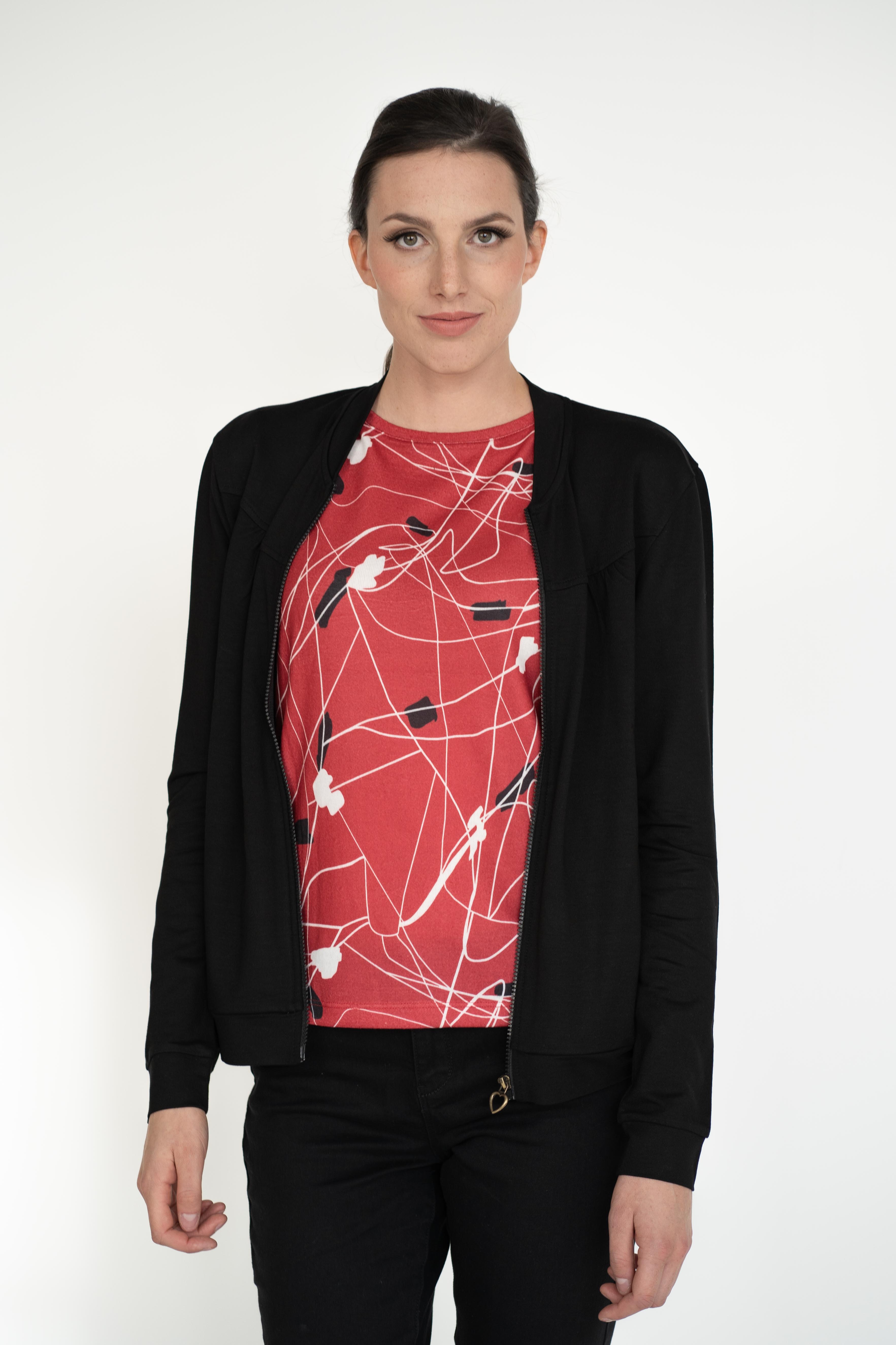 Bild von einfach Schön Sweatjacke Nera schwarz