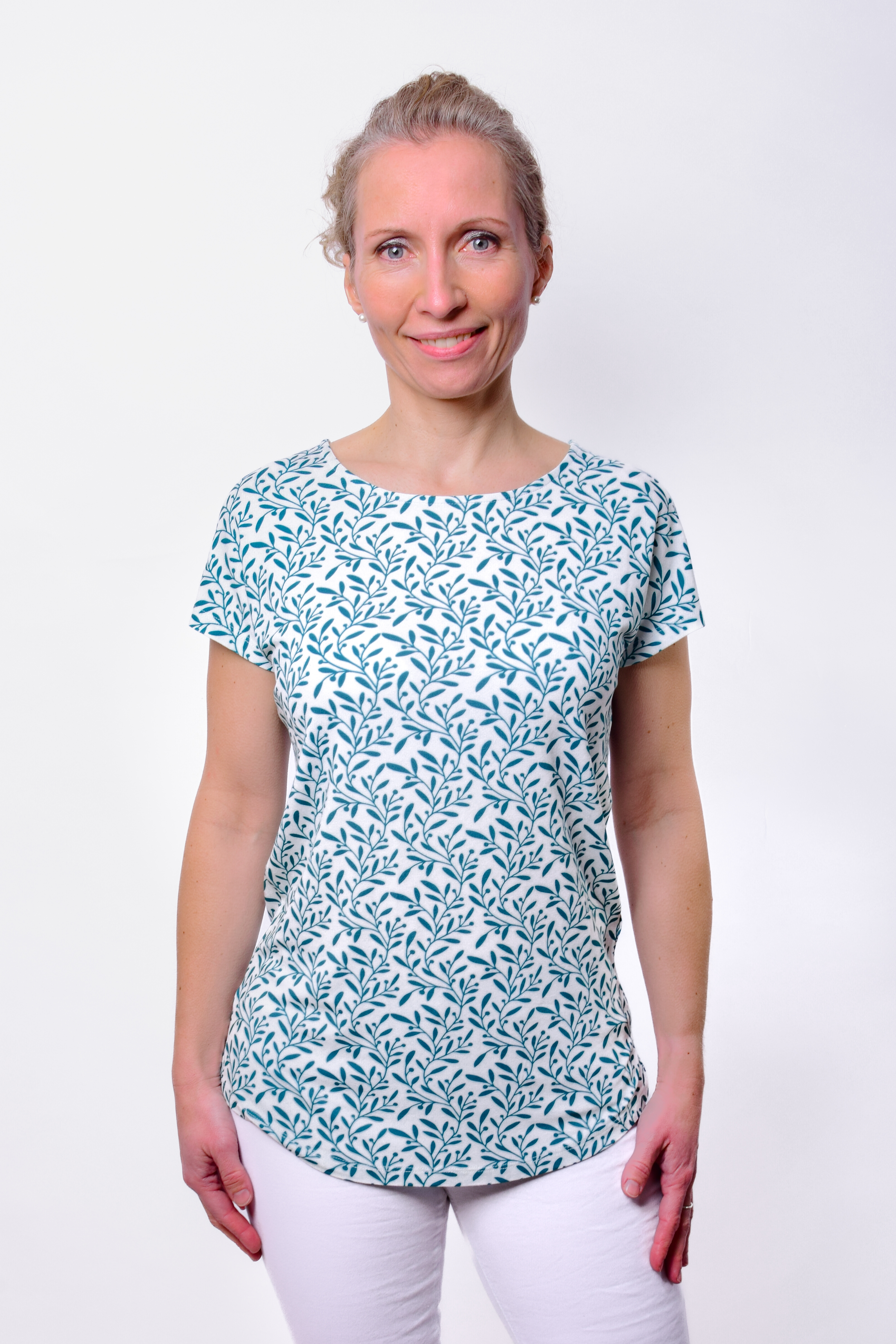 Bild von einfach Schön Shirt Annemarie Rundhals petrol