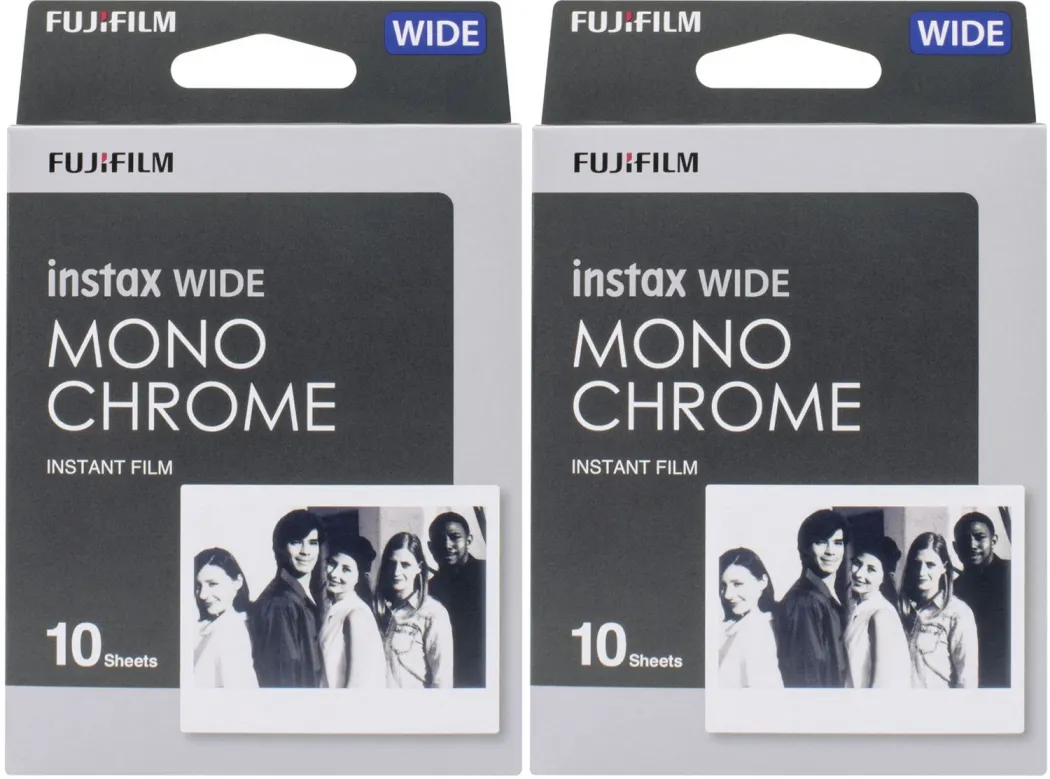 Bild von Fujifilm Instax WIDE Film Monochrome 2er Pack