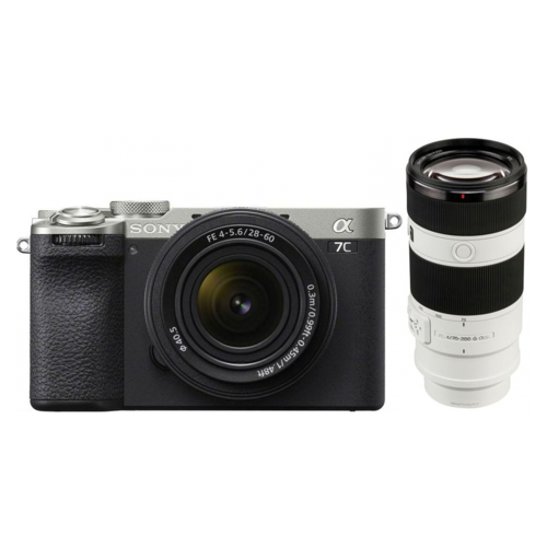 Bild von Sony Alpha ILCE-7C II silber + 28-60mm + 70-200mm f4 Set