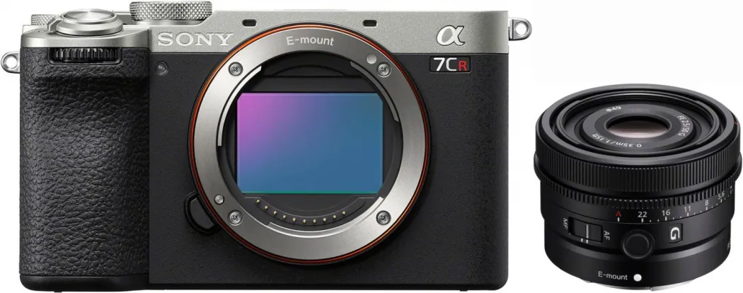 Bild von Sony Alpha ILCE-7CR silber + Sony SEL 50mm f2,5 G