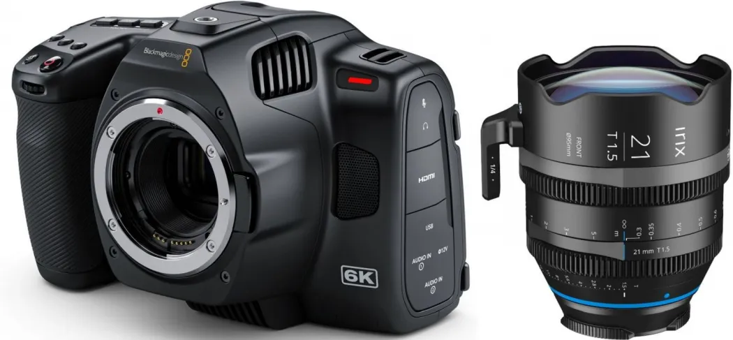 Bild von Blackmagic Pocket Cinema Camera 6K Pro + Irix Cine 21mm T1.5