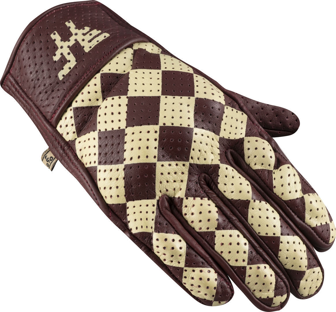 Bild von HolyFreedom Bullit Insulto Perforierte Motorradhandschuhe, weiss-braun, Größe XL für Männer