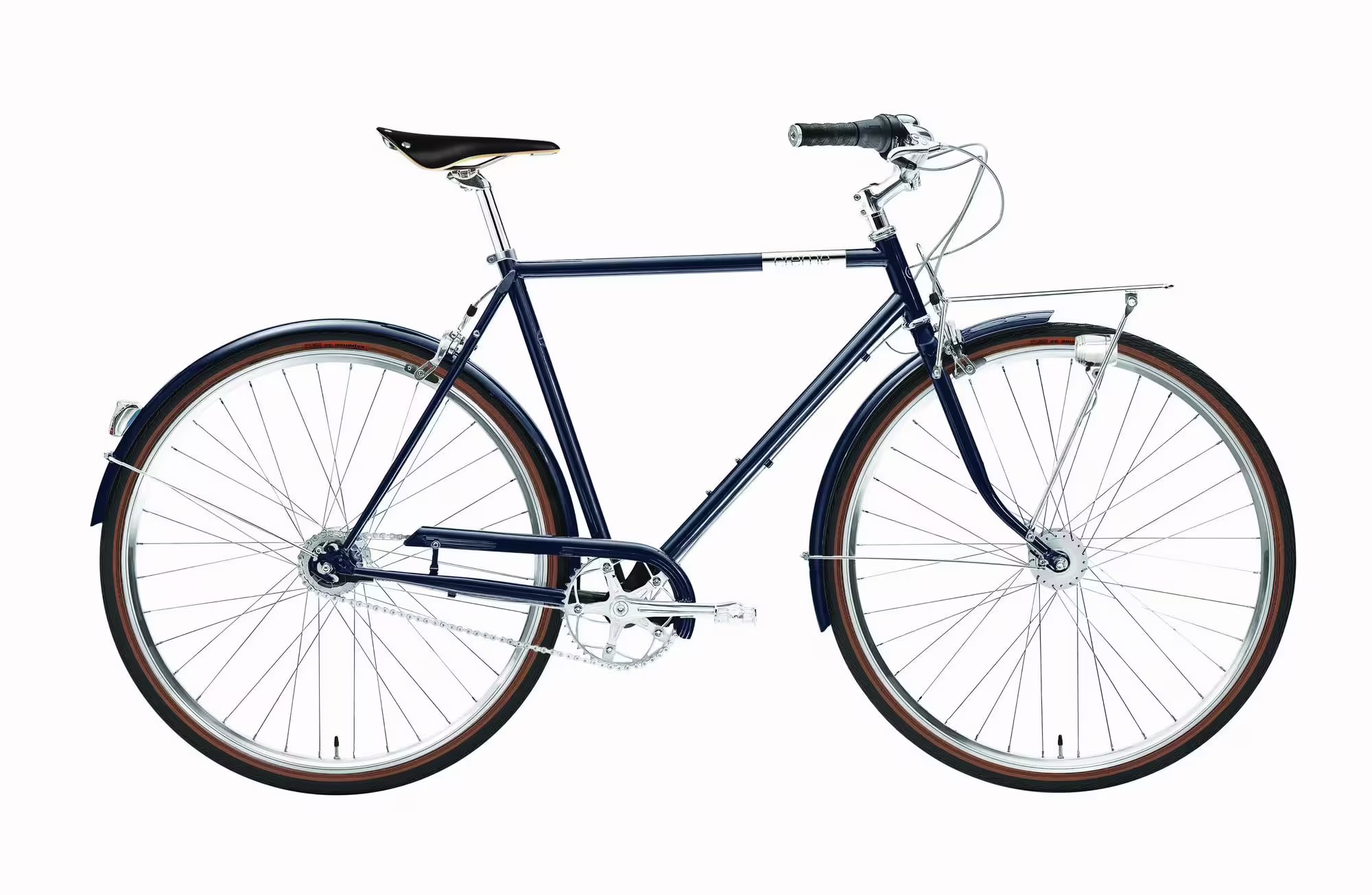 Bild von Creme Caferacer Man Doppio Citybike Schwarz Modell 2023