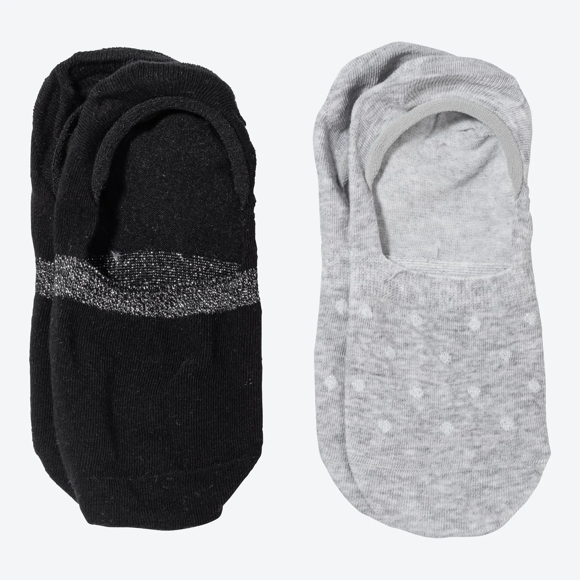 Bild von Damen-Füßlinge mit Glitter-Effekt, 2er-Pack