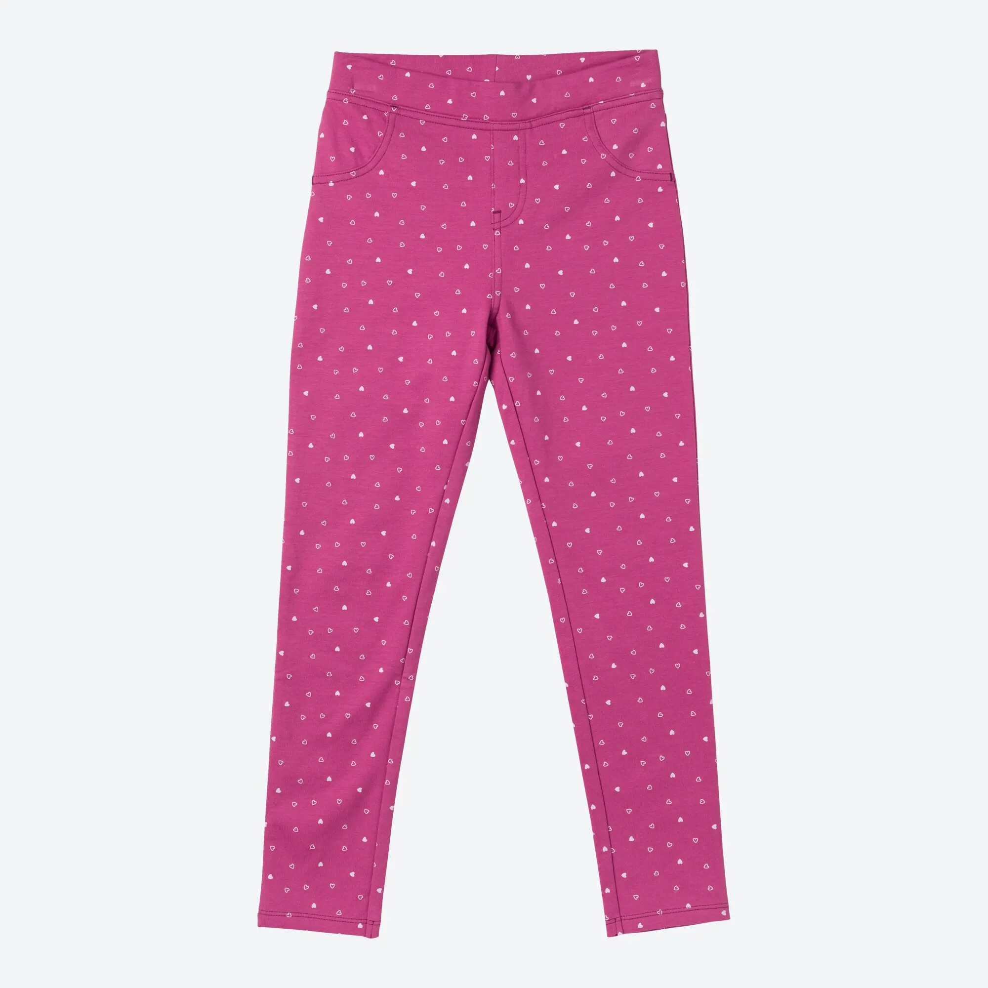 Bild von Kinder-Mädchen-Sweatleggings mit Herzchen-Muster