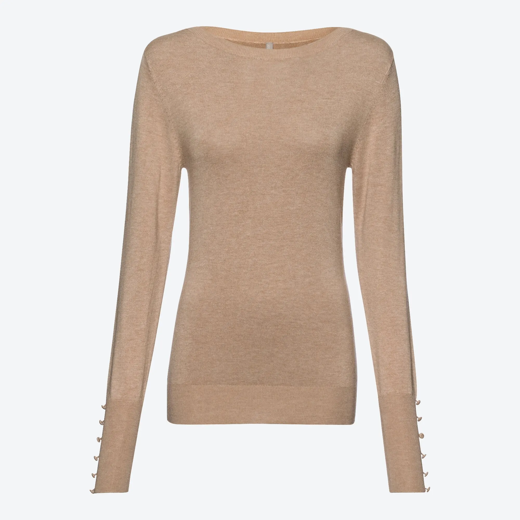 Bild von Damen-Pullover mit Zierknöpfen