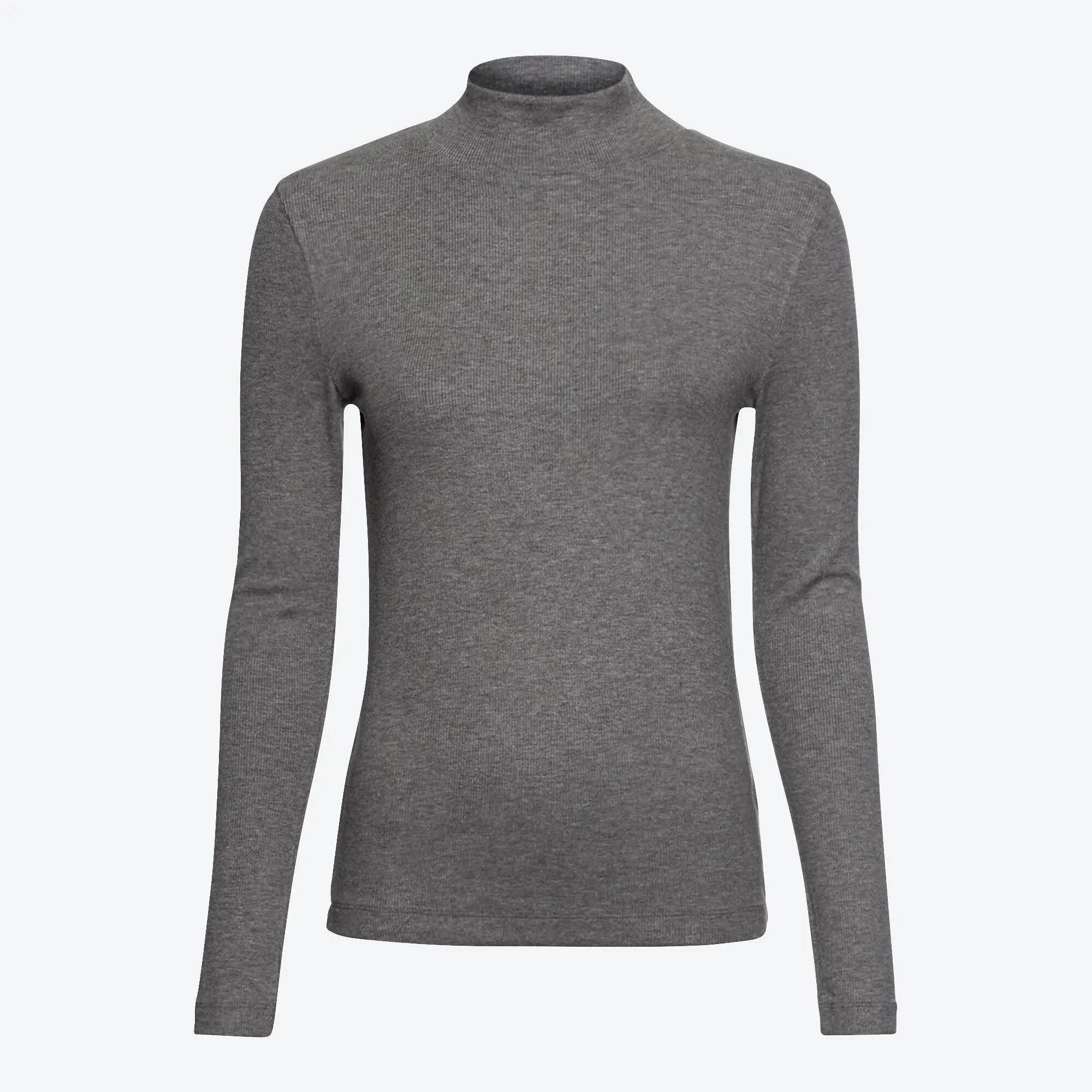 Bild von Damen-Ripp-Shirt mit Stehkragen