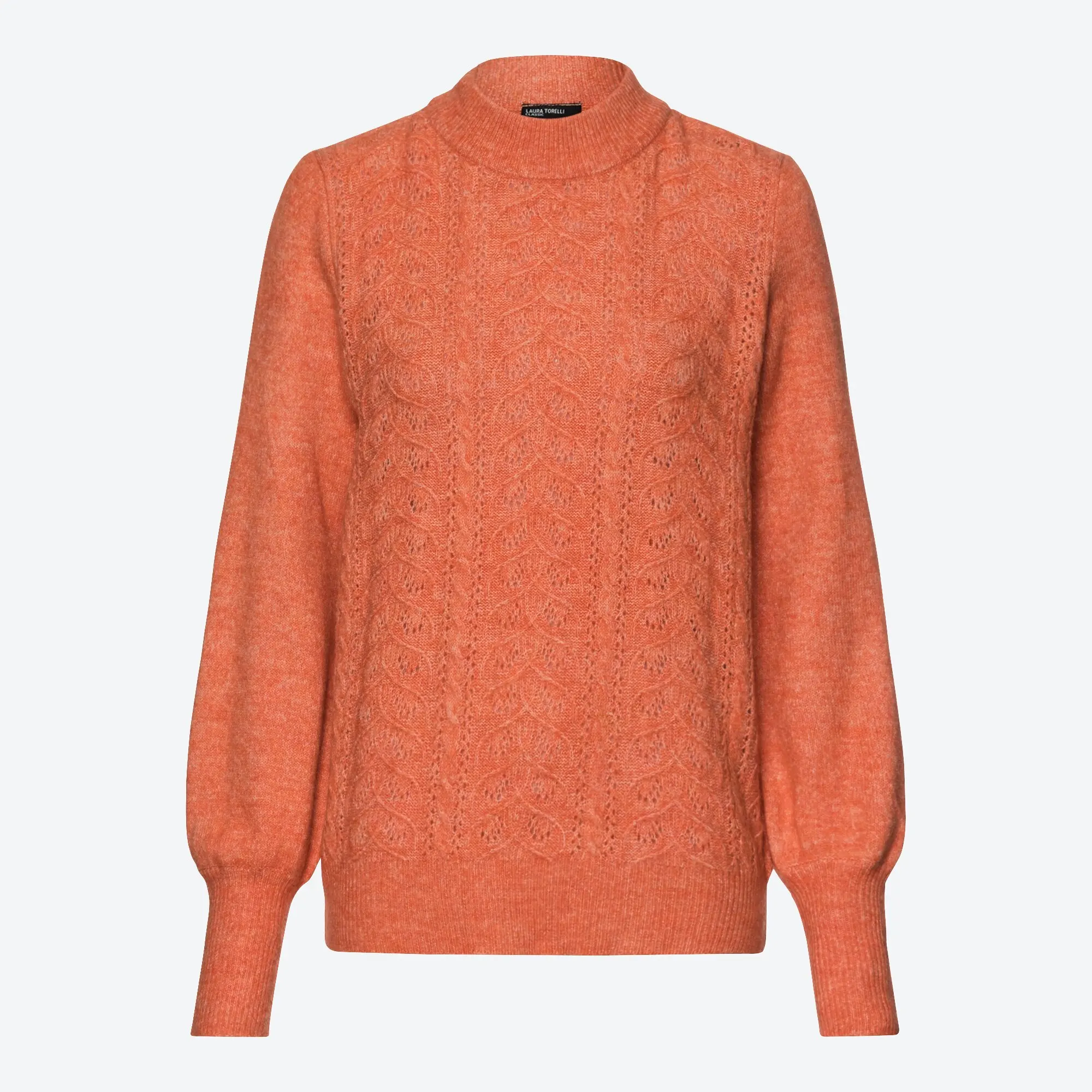 Bild von Damen-Pullover mit Ajourmuster