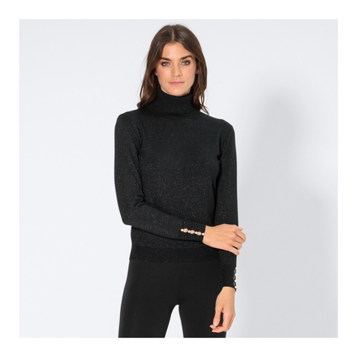 Bild von Damen-Rollkragenpullover mit Lurex-Effektgarn