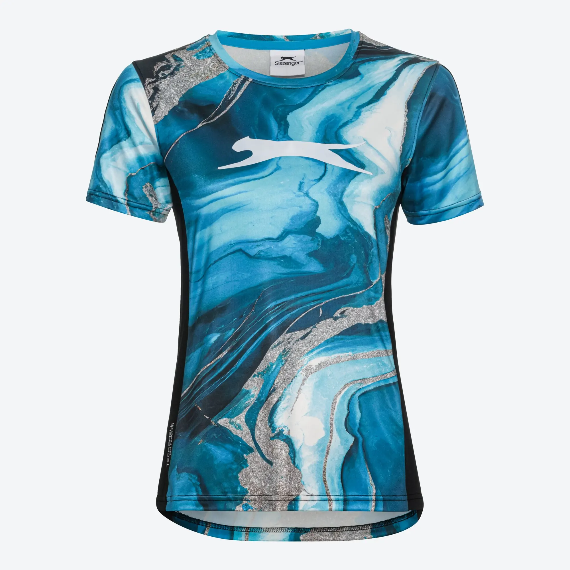 Bild von Damen-Funktions-T-Shirt in Marbel-Optik