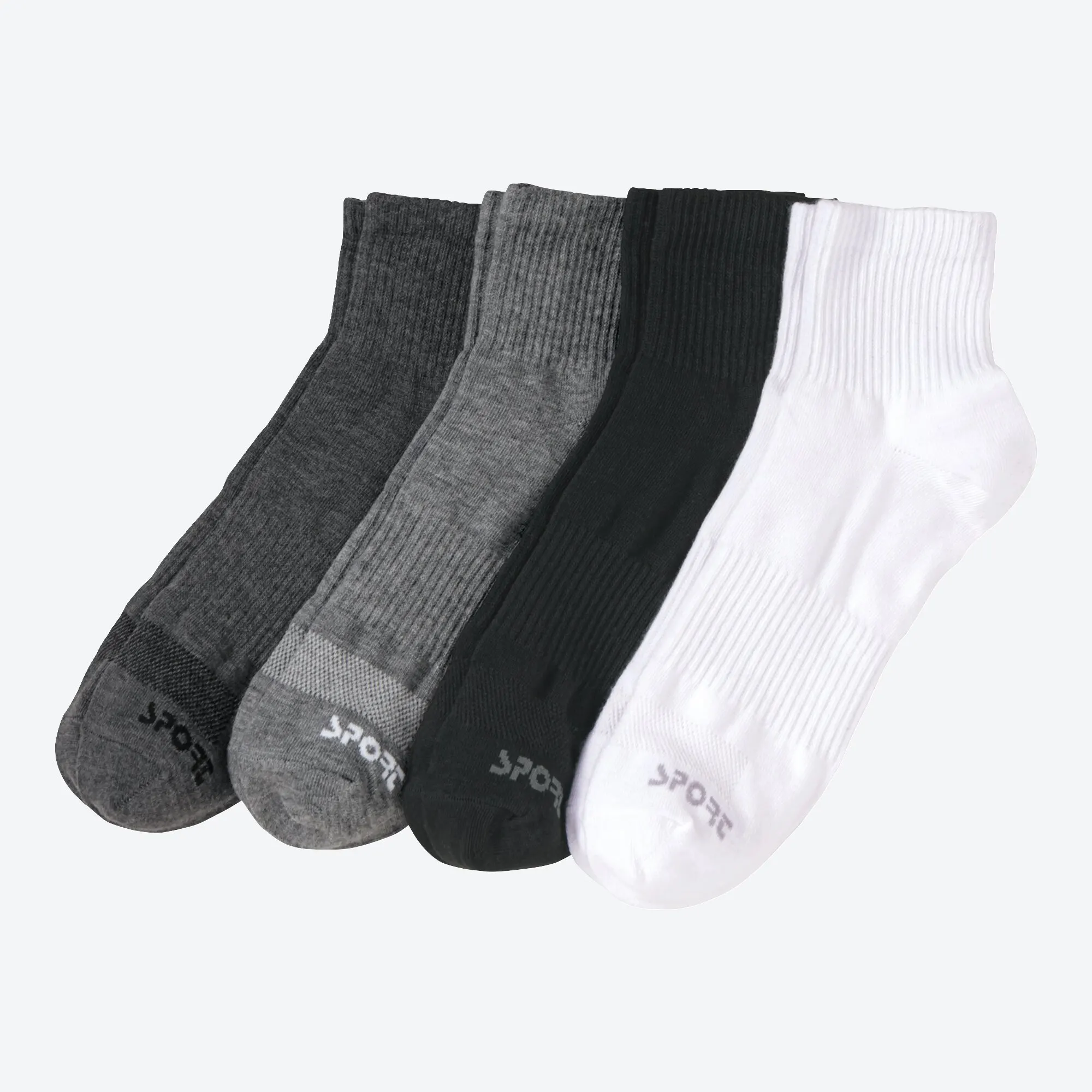 Bild von Herren-Sport-Sneaker-Socken mit Rippen-Optik, 4er-Pack