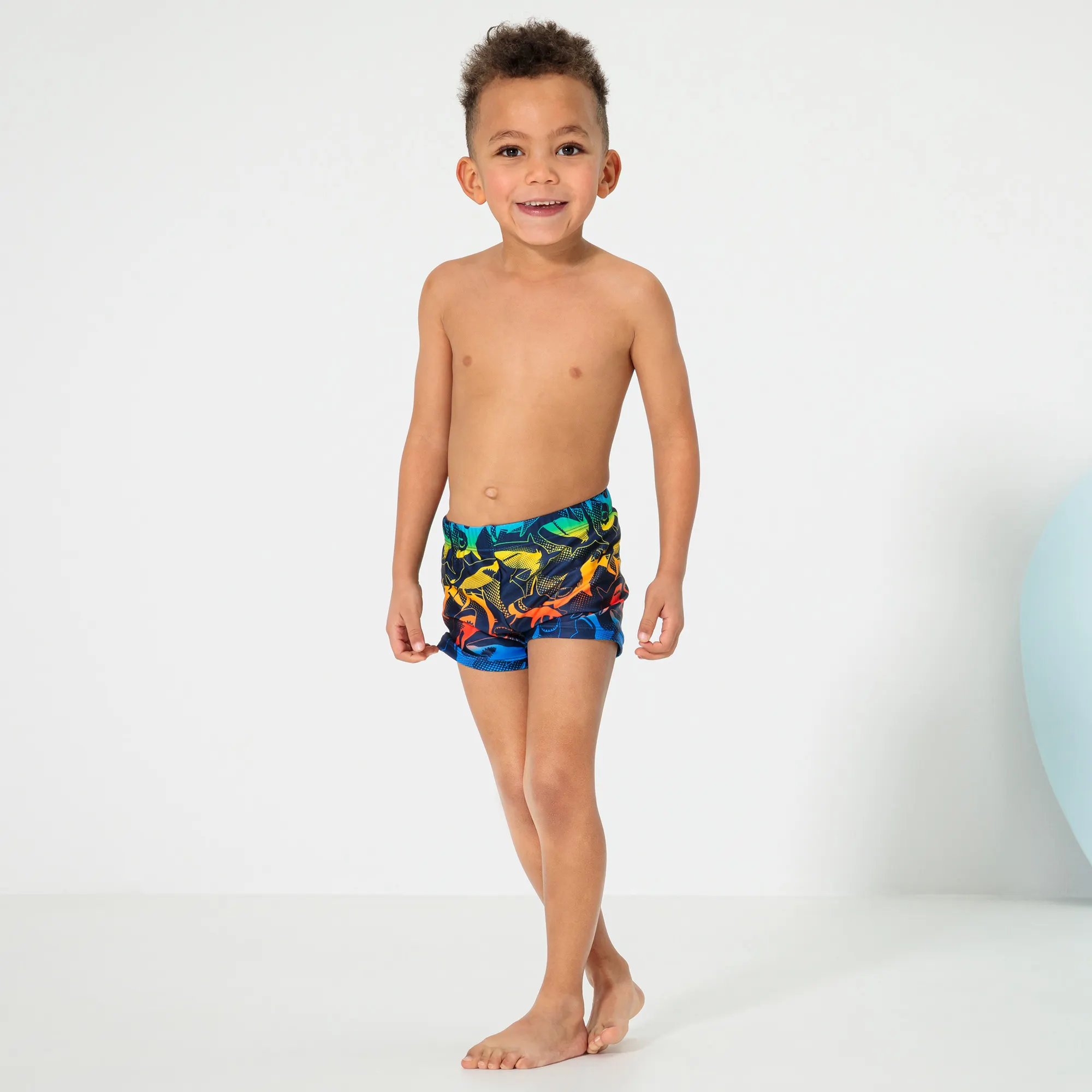 Bild von Kinder-Jungen-Badehose mit Allover-Print