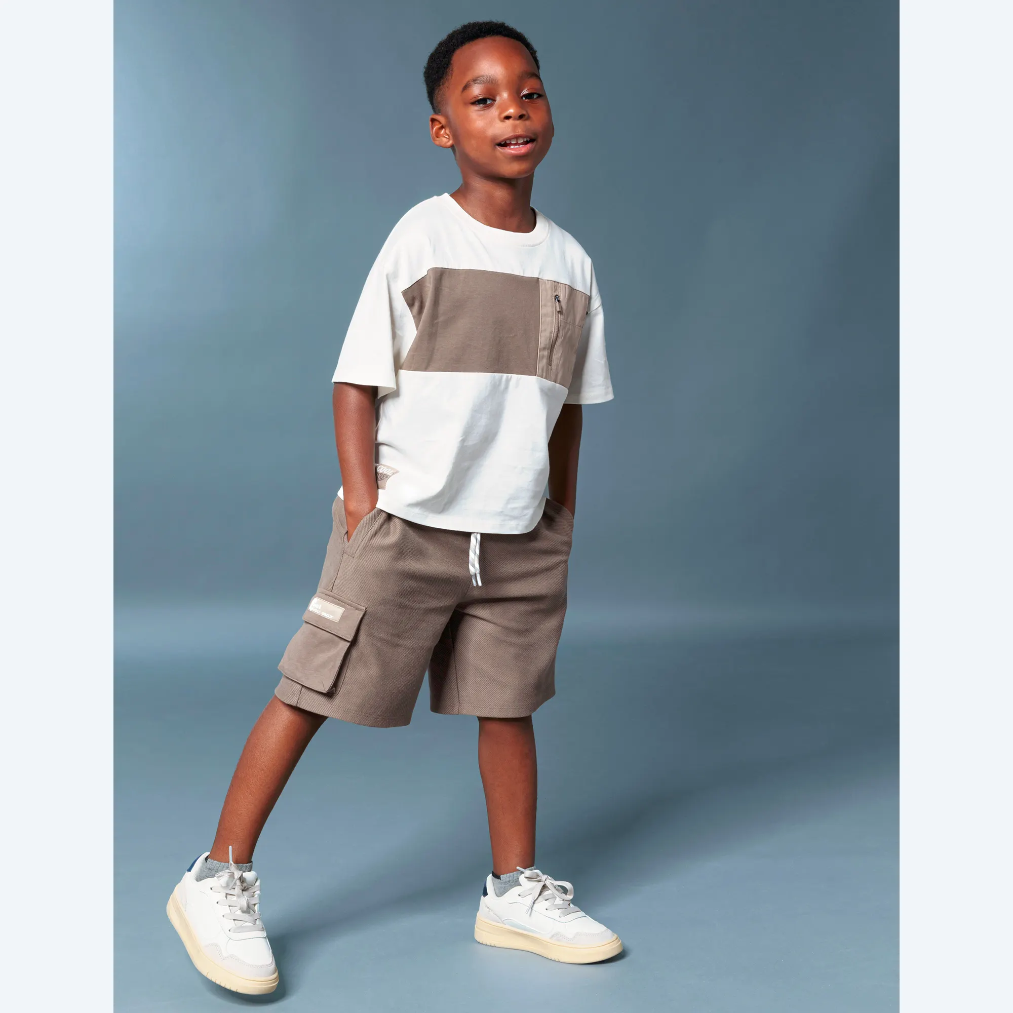 Bild von Kinder-Jungen-Set mit hohem Baumwollanteil , 2-teilig