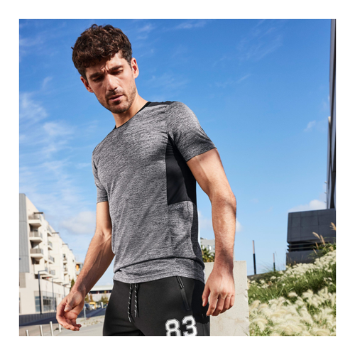 Bild von Herren-Funktions-T-Shirt in Kontrastoptik