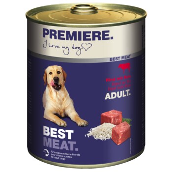 Bild von PREMIERE Best Meat Adult Rind & Reis 6x800 g