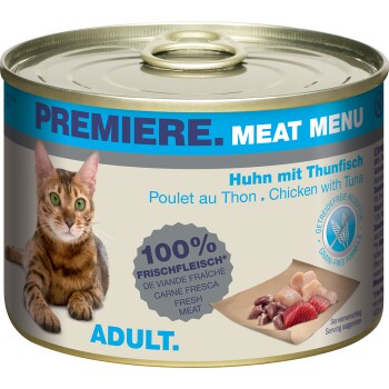 Bild von PREMIERE Meat Menu Adult Thunfisch & Huhn 6x200 g