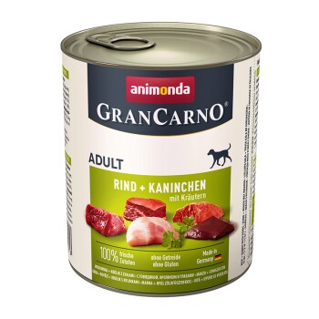 Bild von animonda GranCarno Original Adult Rind & Kaninchen mit Kräutern 24x800 g