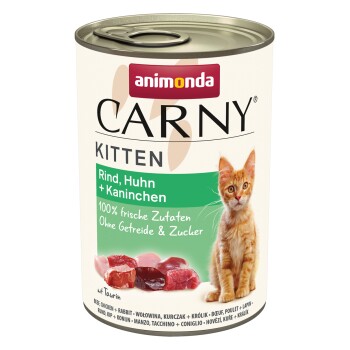 Bild von animonda Carny Kitten Rind, Huhn & Kaninchen 48x400 g