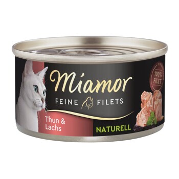 Bild von Miamor Feine Filets Naturelle Thunfisch & Lachs 96x80 g