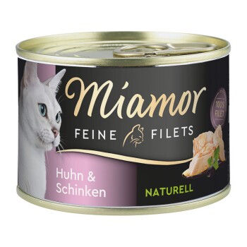 Bild von Miamor Feine Filets Naturell Huhn & Schinken 48x156 g