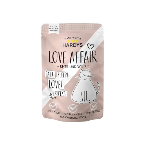 Bild von Hardys Love Affair Nassfutter Katze Wild & Ente 12x100 g