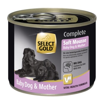 Bild von SELECT GOLD Nassfutter Hund Complete Soft Mousse Baby & Mother 24x180 g