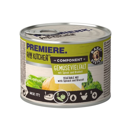 Bild von PREMIERE RAW KITCHEN Nassfutter für Hunde – Gemüsevielfalt mit Spinat und Brokkoli