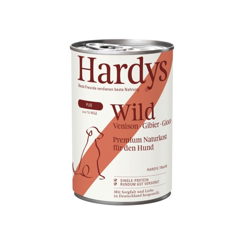 Bild von Hardys Nassfutter Hund Pur Adult Wild 6x400 g – Qualität für Ihren Hund