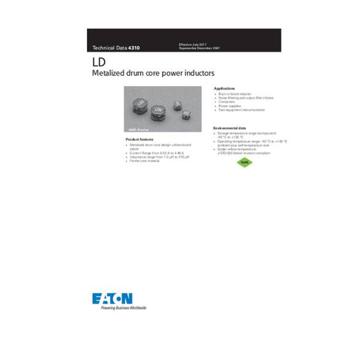Bild von Bussmann by Eaton LD1-2R7-R Induktivität