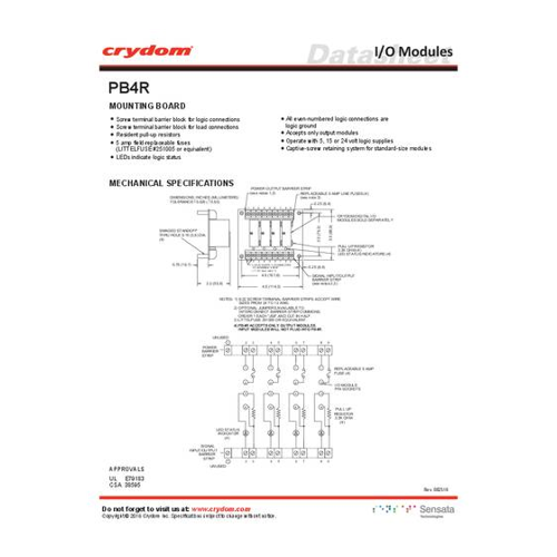 Bild von Crydom PB4R I/O-Modul – Vielseitige Steuerungslösungen