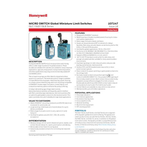 Bild von Honeywell SPS GLEB24E7B Endschalter