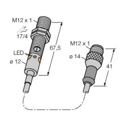 Bild von Turck Reflexions-Lichttaster M12NFF50Q5 - Ihr zuverlässiger Partner im Industriesensoren-Bereich