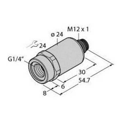 Bild von Turck Drucktransmitter PT16R-2001-U1-H1143/X – Präzise Druckmessung für industrielle Anwendungen