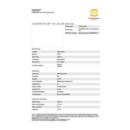 Bild von Bester Steckverbinder für Ihre Projekte: Harting 09 68 363 5811