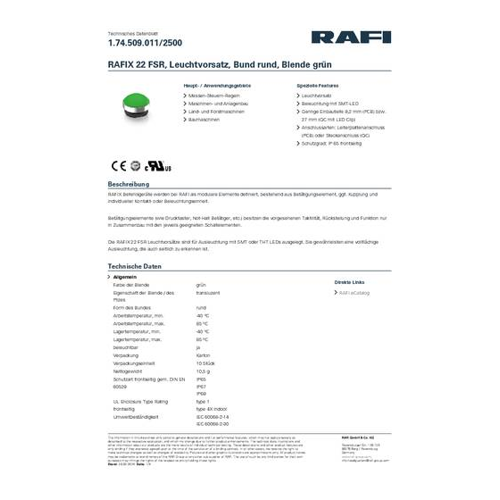 Bild von RAFI RAFIX 22 FSR Leuchtvorsatz Grün – Produkt-Check