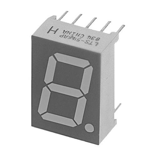 Bild von Lite-On 7-Segment-Anzeige Rot 13.2mm 1.8V Ziffernanzahl: 1